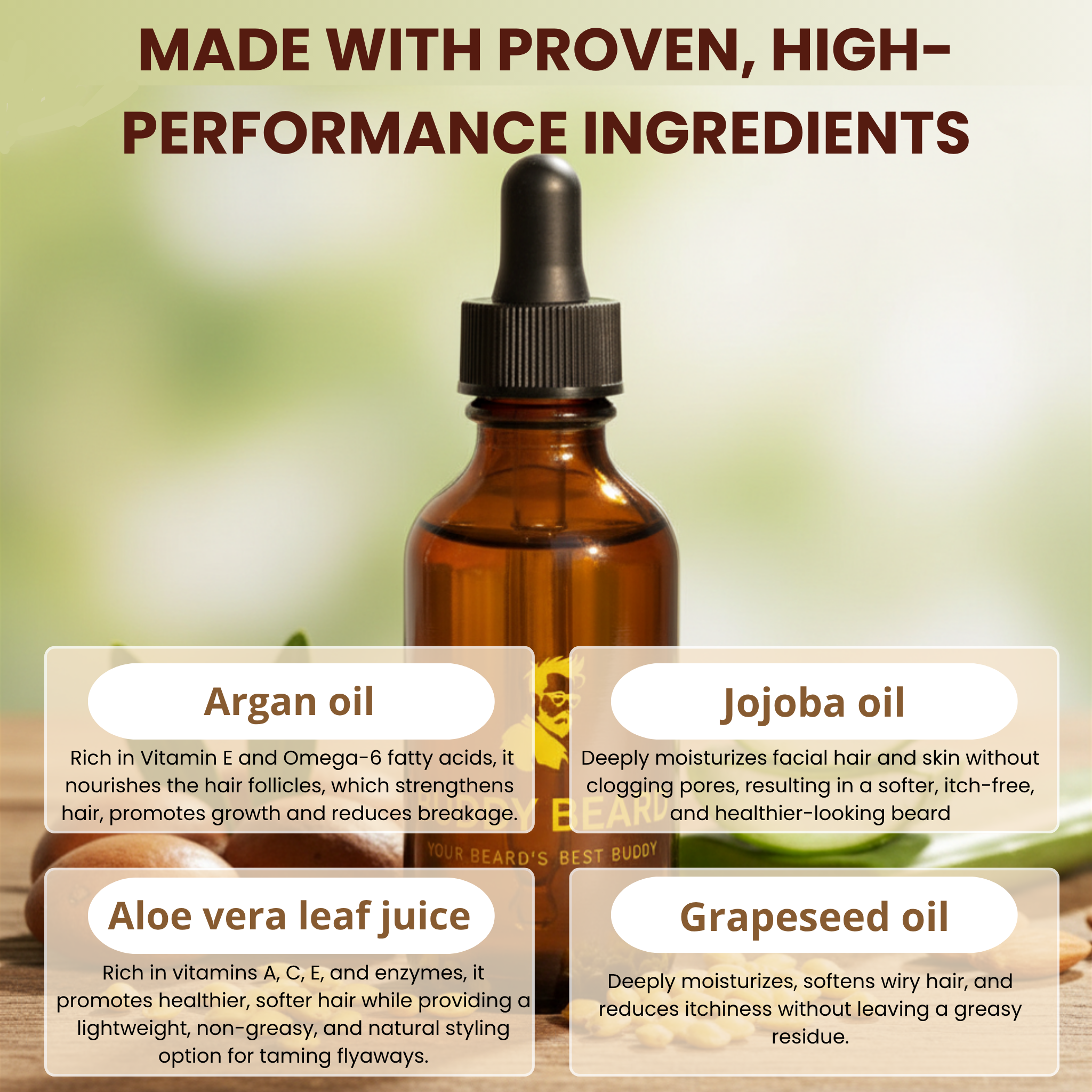 Buddy Beard Growth & Care Oil